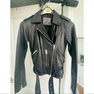 All Saints Leather Jacket size US 4. Excellent condition